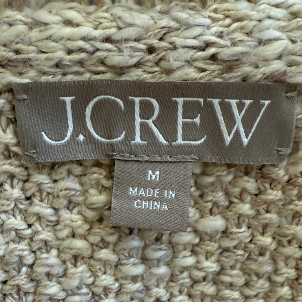 J. Crew Beige Textured Short Sleeve Top - Picture 5 of 5